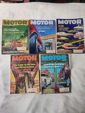 1968 Motor Magazine Lot of 5 July August September October November 60s Cars